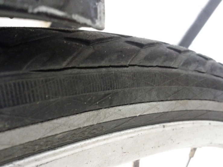 an image of closeup of a tire on a bicycle