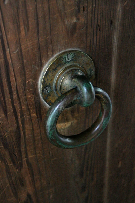 the door handle on an old fashioned knocket