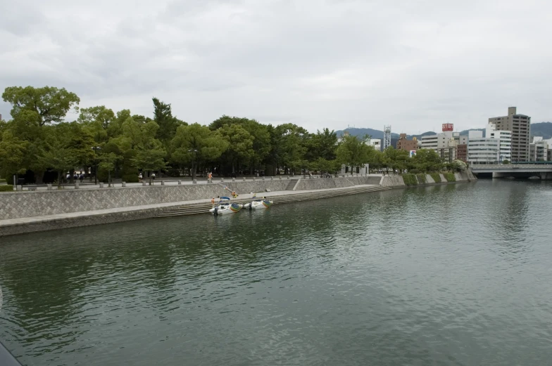 people on boats are traveling on the water