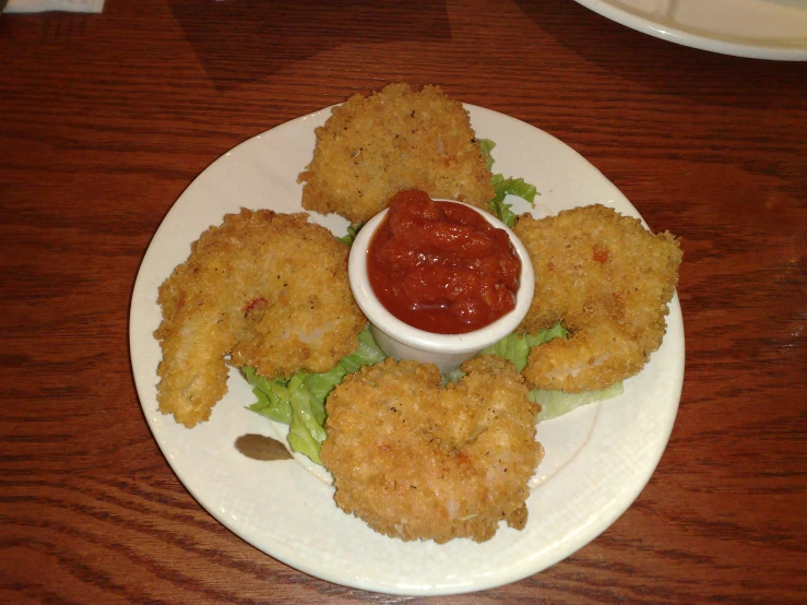 a white plate with food on top of it