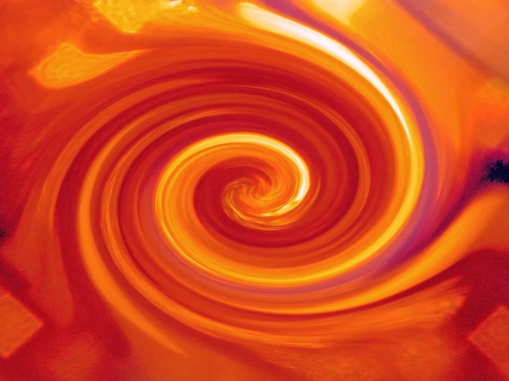 a yellow and red spiraly vortex with a black background