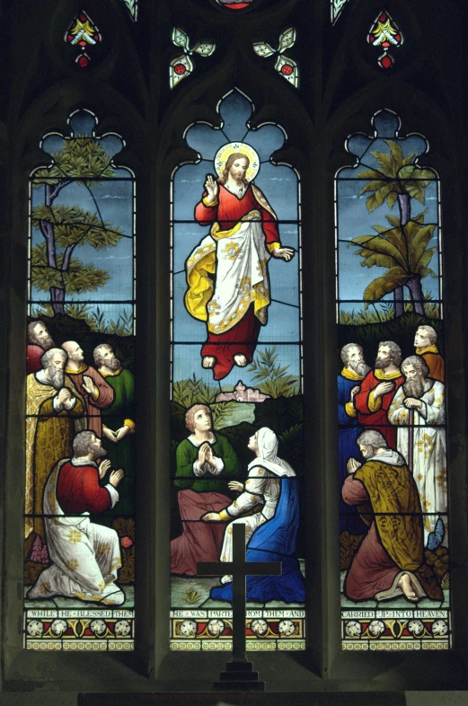 this is an image of a stained glass window