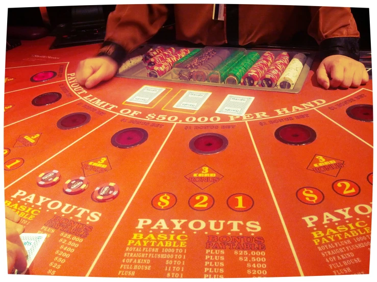 a rouleet with eight hands showing different casino cards