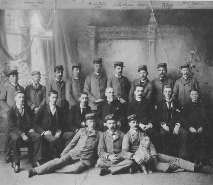 a group po of men from the civil war union in uniform