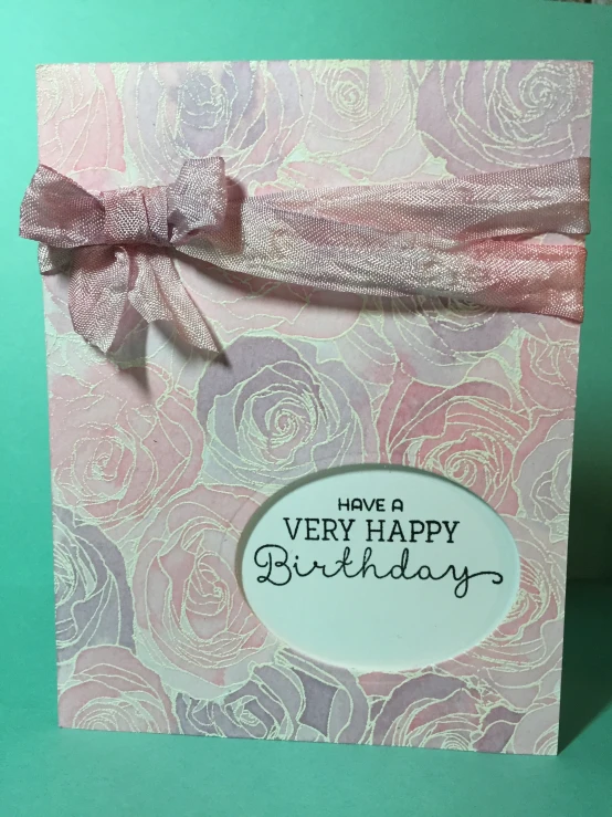 a card that reads have a very happy birthday