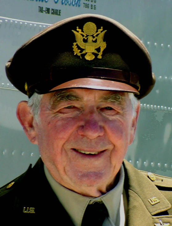 a portrait of an older man wearing a military uniform