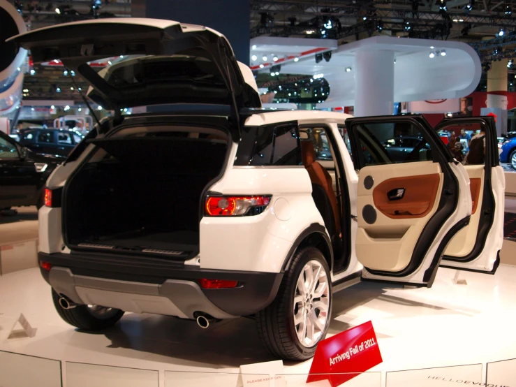 an automobile showroom is set up for customers to take their rides