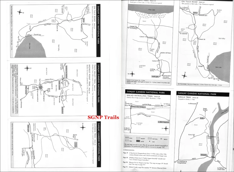 the back and side pages of a map