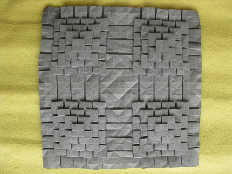 a black and white po of a square and rectangle pattern