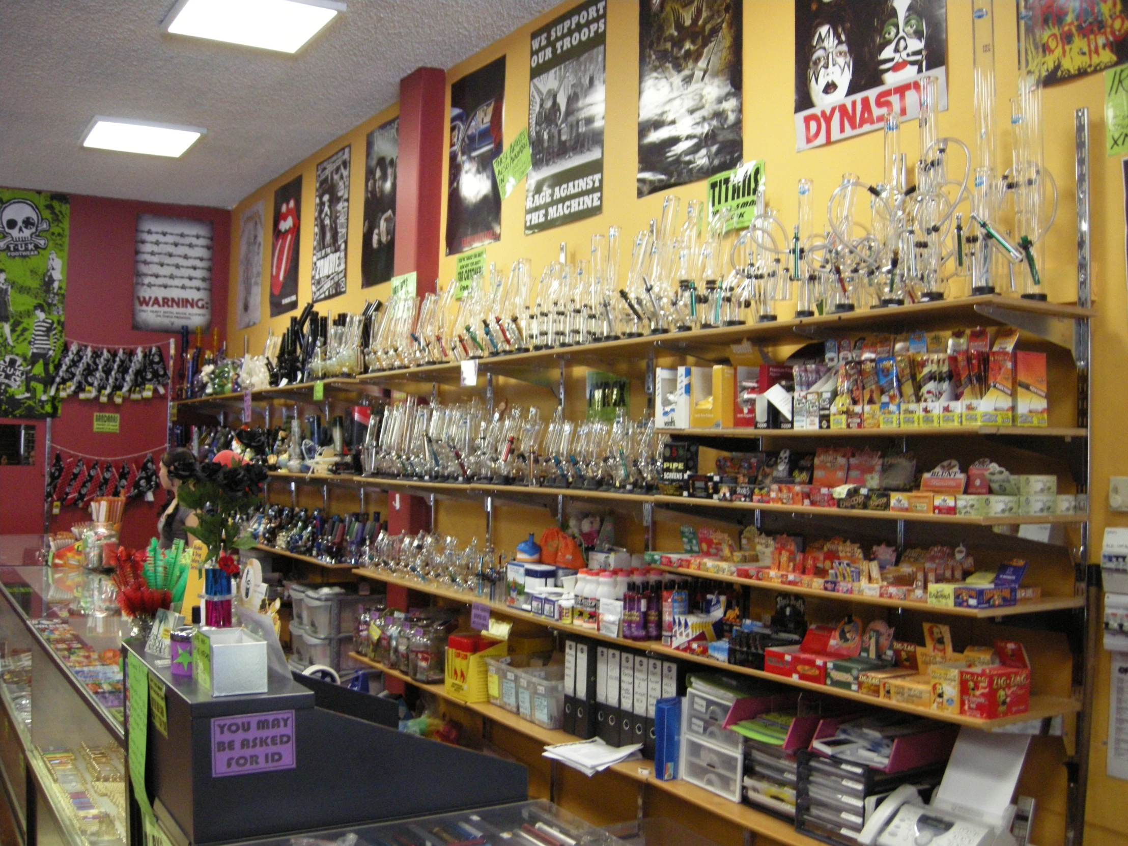 the inside of a liquor shop filled with different kinds of bottles