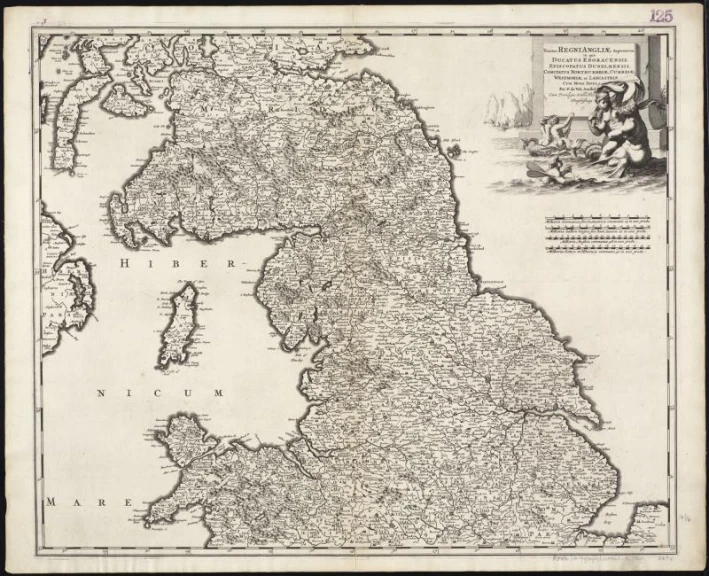 an old map shows the locations of many towns in england