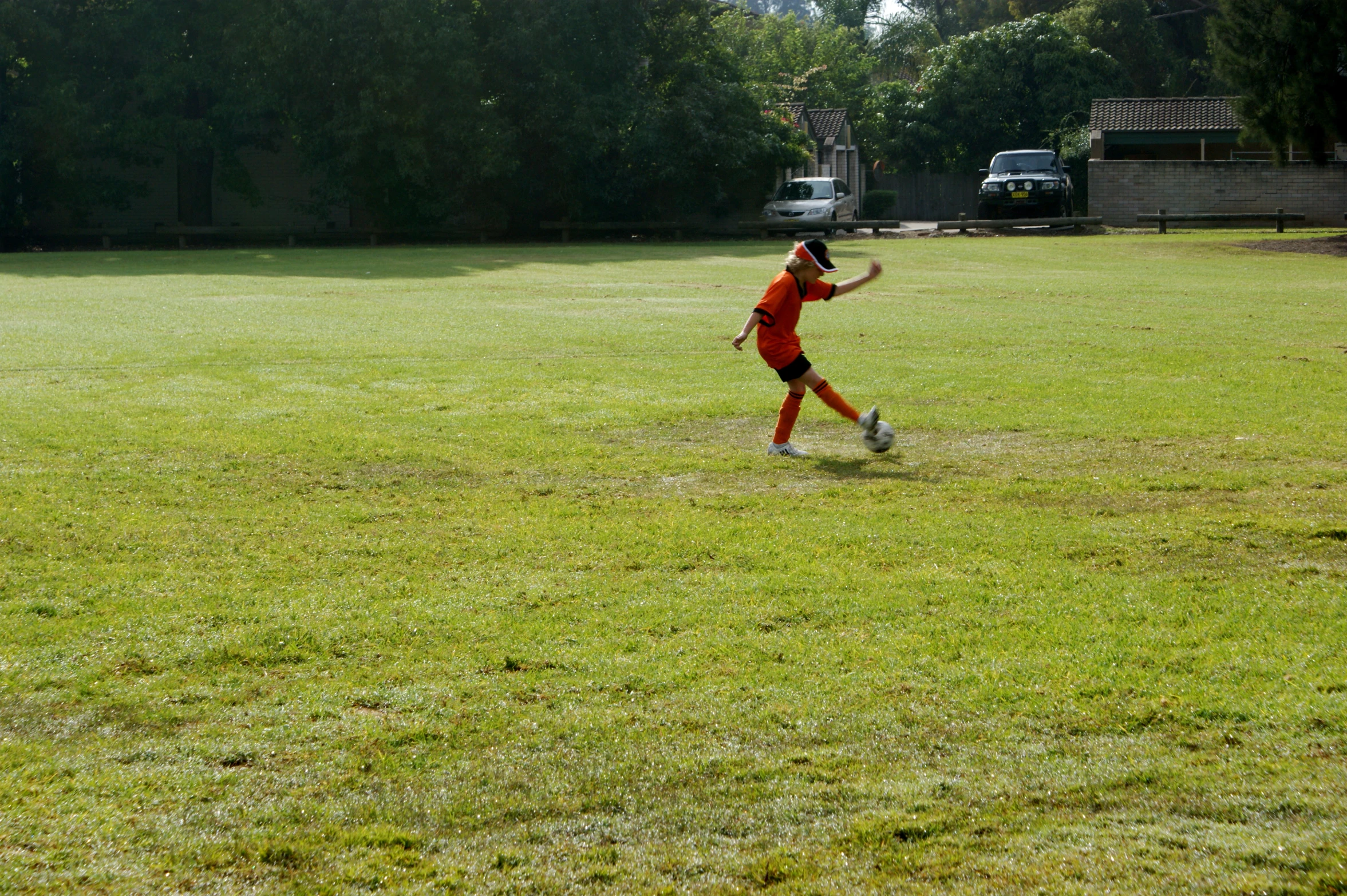 a  running in a field with a baseball bat