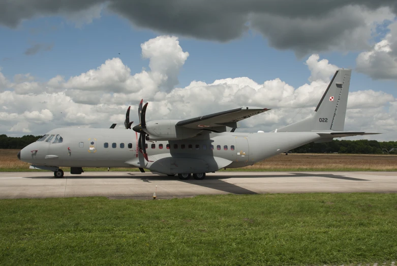 an airplane that is sitting on a runway