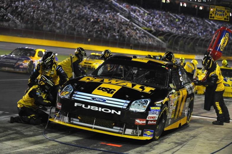 a racing car sitting on top of a race track