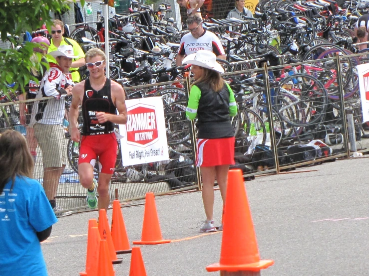 an image of a man running in a race