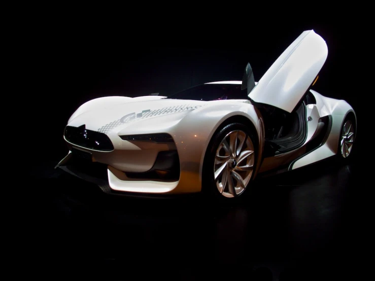 the concept car is on display at the motor show