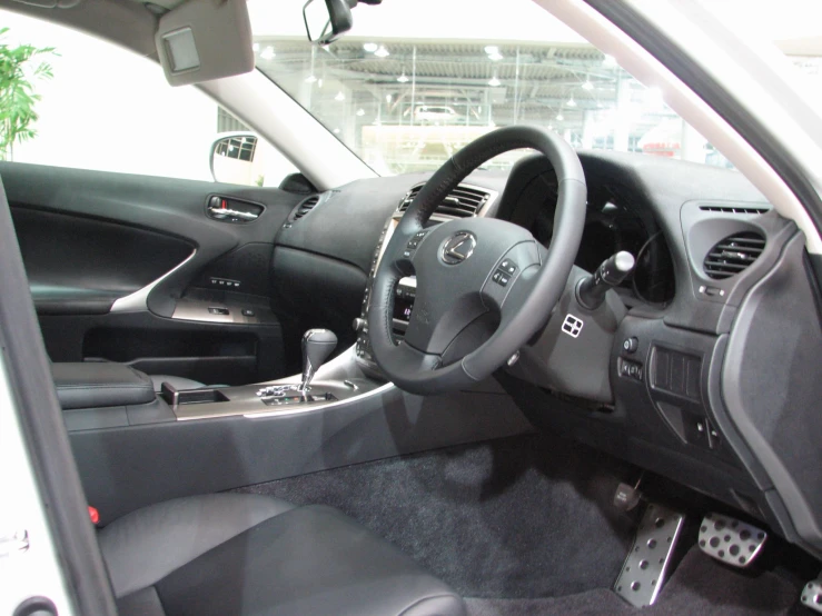 a interior view of a car with various electronics