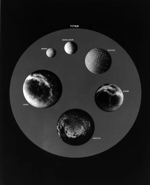 an antique po shows phases of saturn