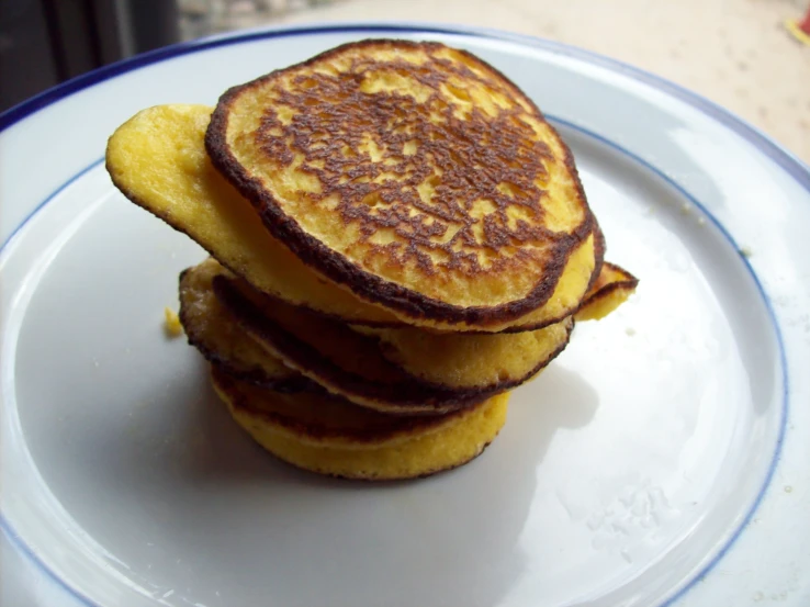 a stack of french toast on top of a plate