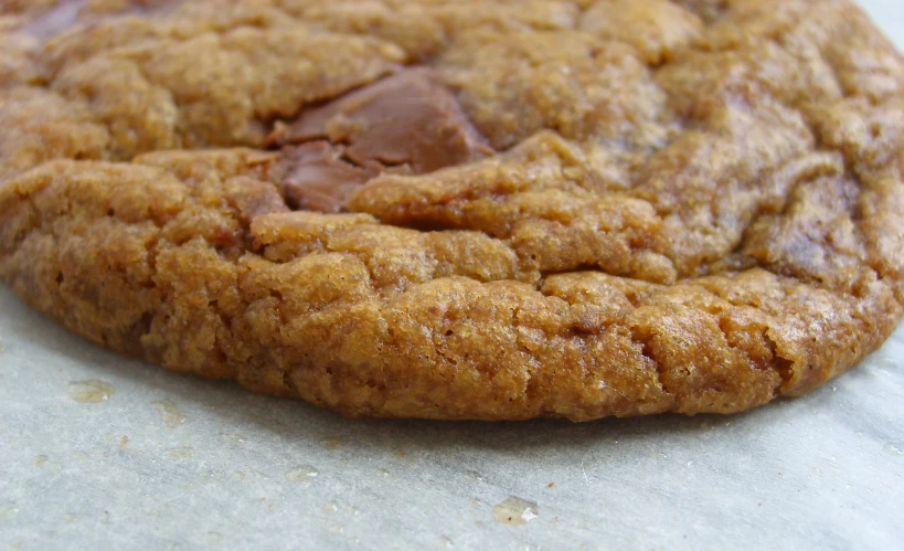 a cookie with chocolate chip in the middle