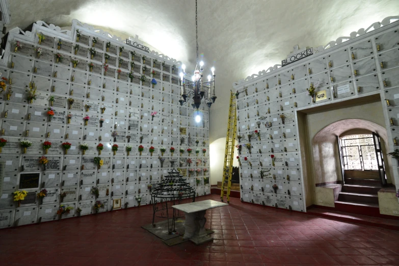 the wall is full of paper boxes and christmas decorations