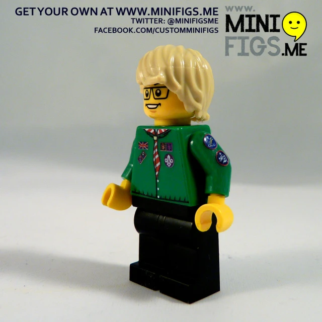 a lego figure standing in front of a white background