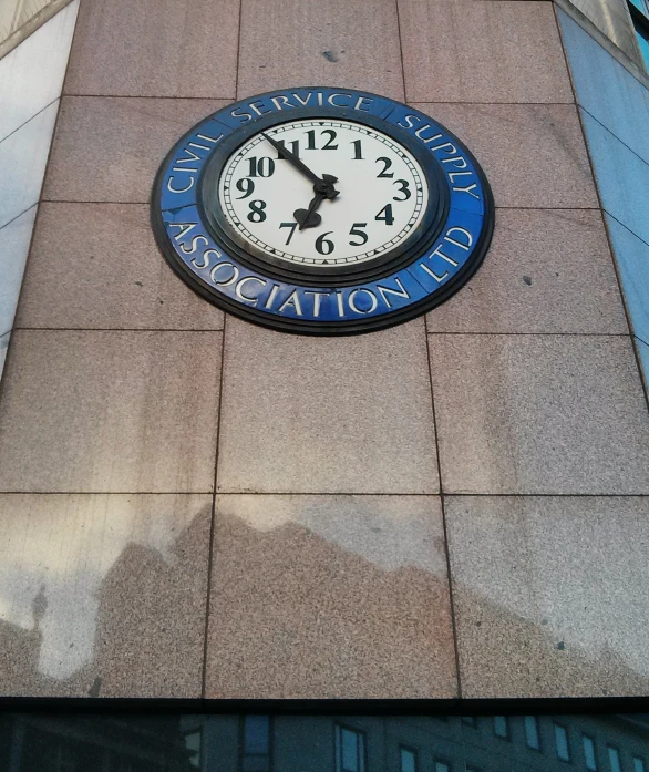 the clock on the building says national association