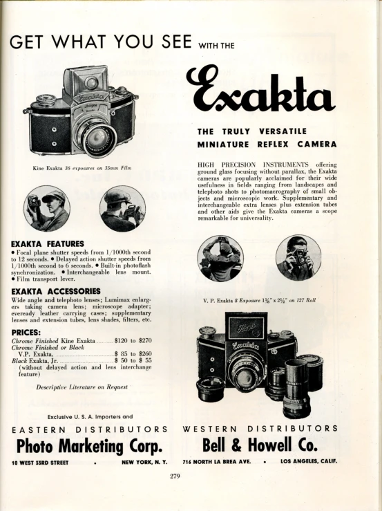 an advertit from the seikotia company that advertises the seikita film camera