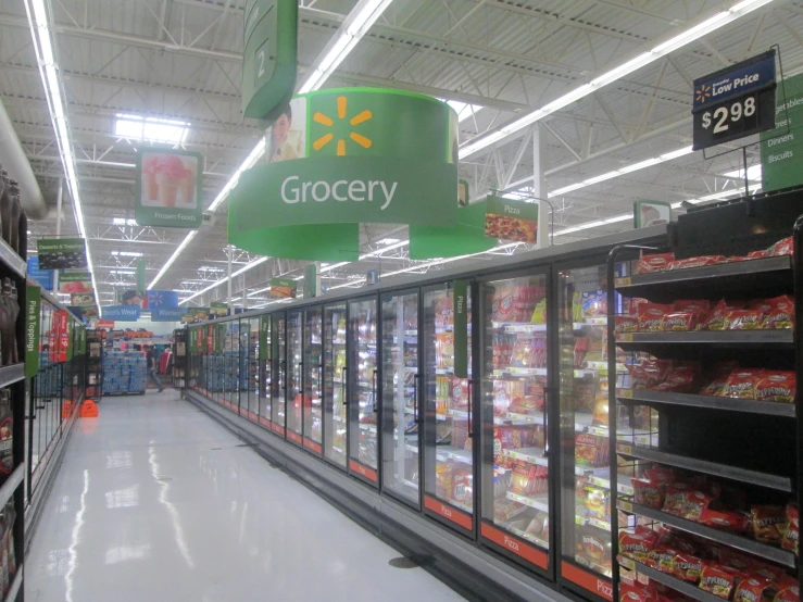 an image of grocery aisle with lots of food