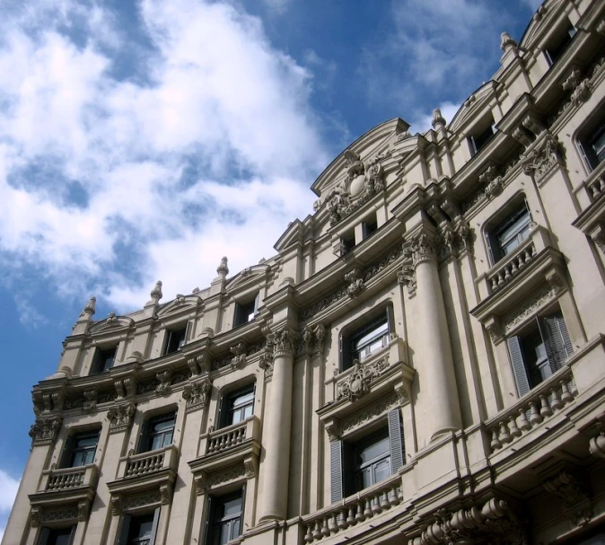 a view of the top of a large building