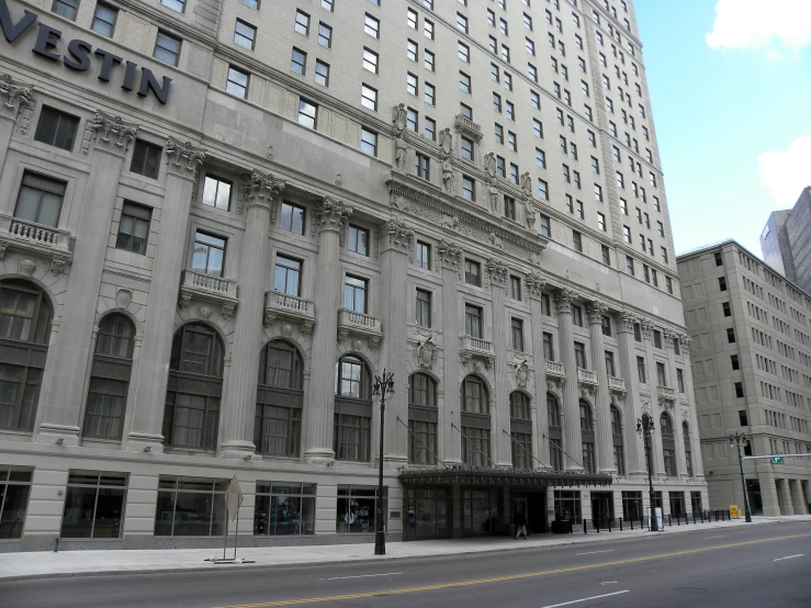 large buildings near one another on the street