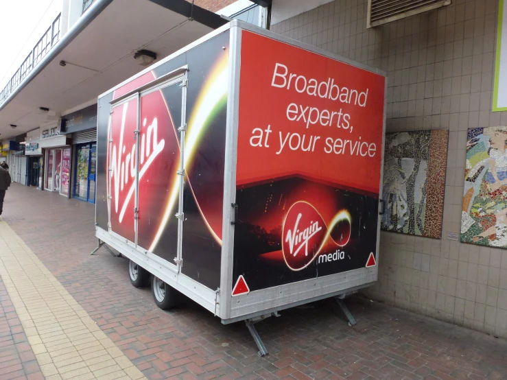 the advertit on the trailer is for a virgin media company