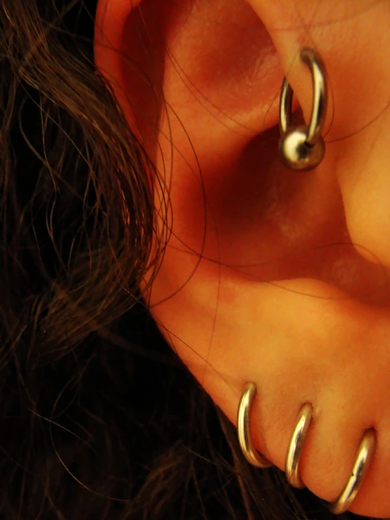 an ear piercing that is worn on the top of the ear