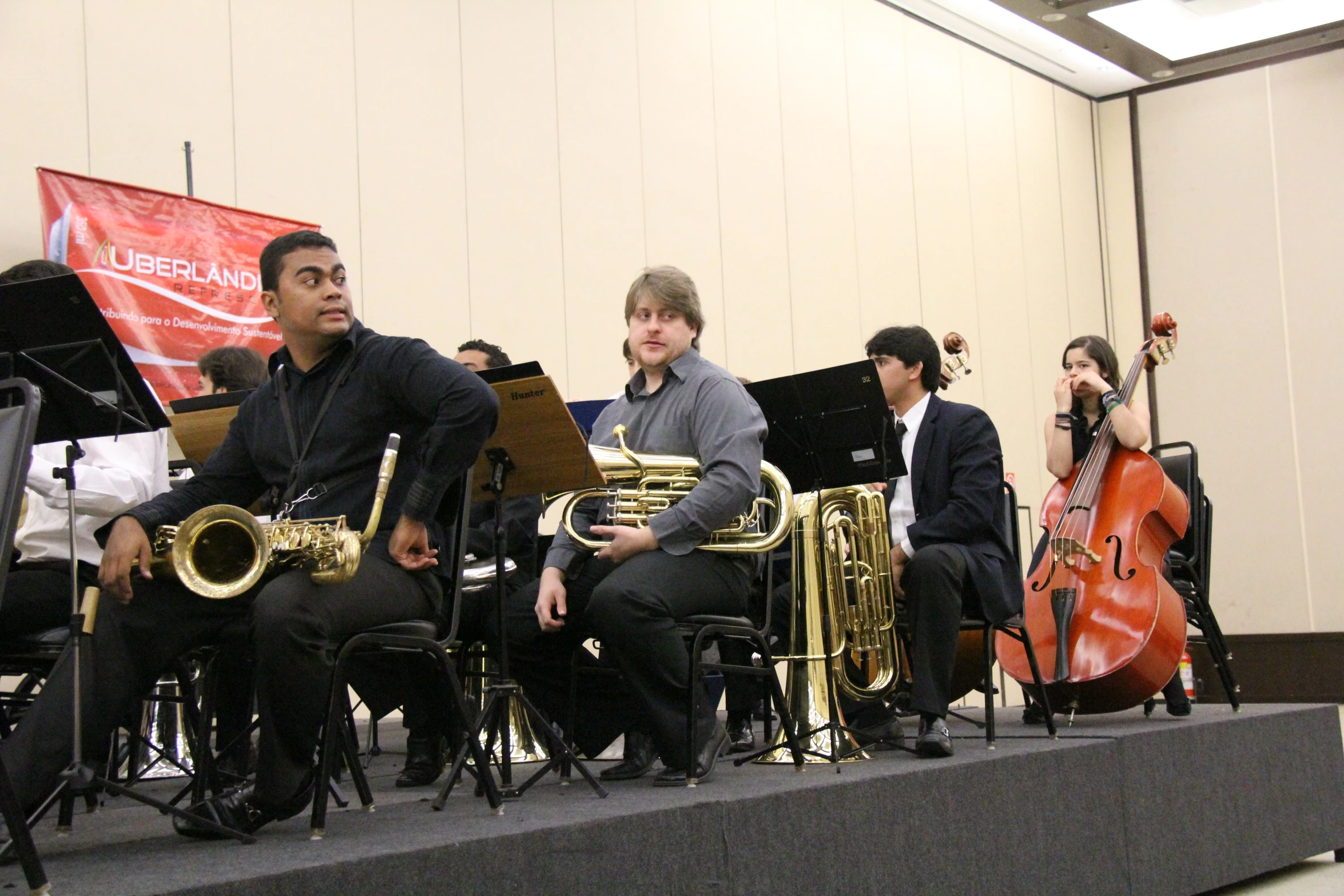 an image of a band playing on stage