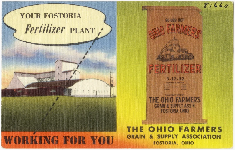 two old advertising posters from a farmer's market