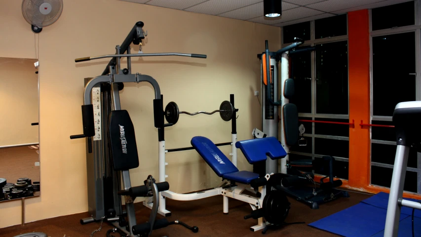 a very large and nice looking home gym