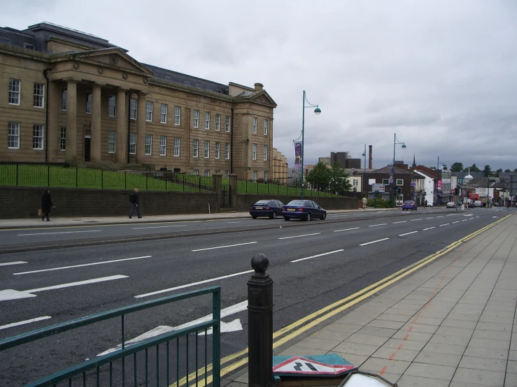 a bus is parked on the side of the road