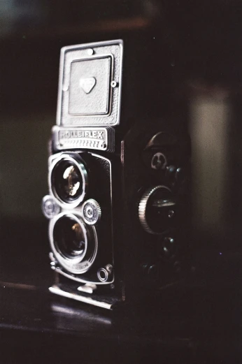 a camera with two lens options on the front