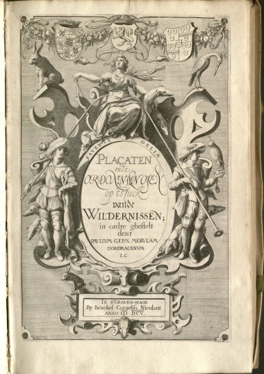 the title page in an old book with images of people