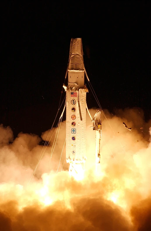 this is an image of a spacex rocket being launched