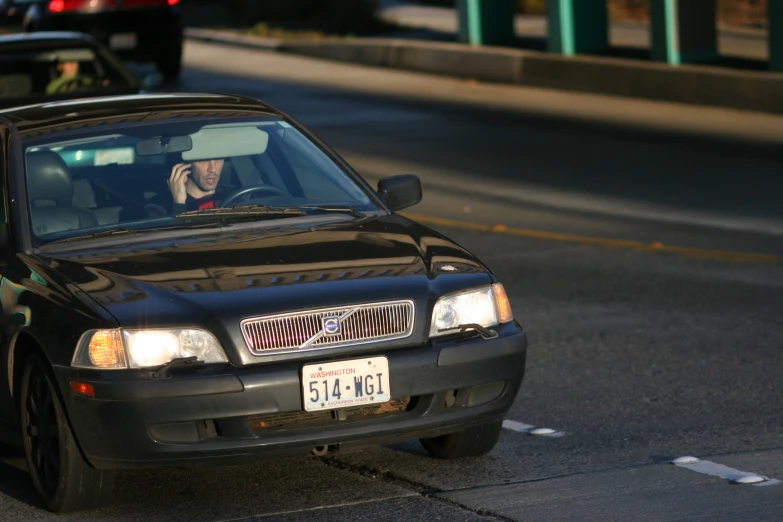 a car parked on the side of the road