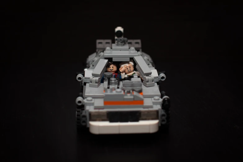 a star wars themed vehicle is shown in a lego display