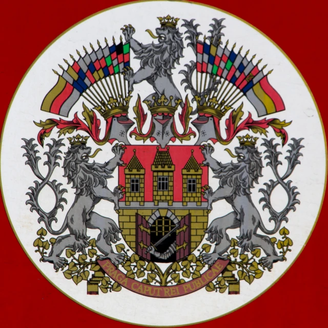 a coat of arms is depicted on an image