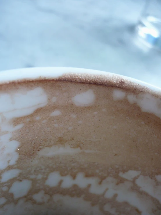 an image of closeup on a coffee mug