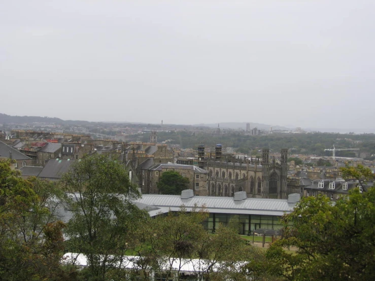 an image of the city seen from the hill