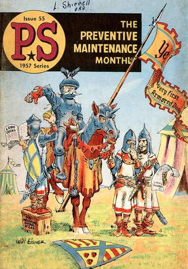 a cartoon shows the people on horseback on the cover of ps