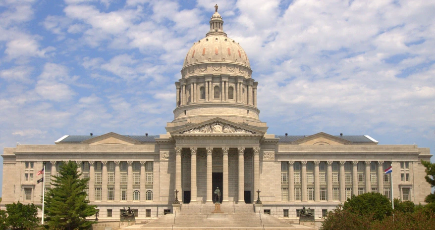 the capitol building as seen from across the street