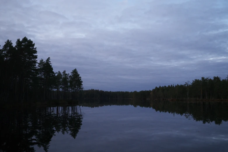 the lake is empty but full of clear water