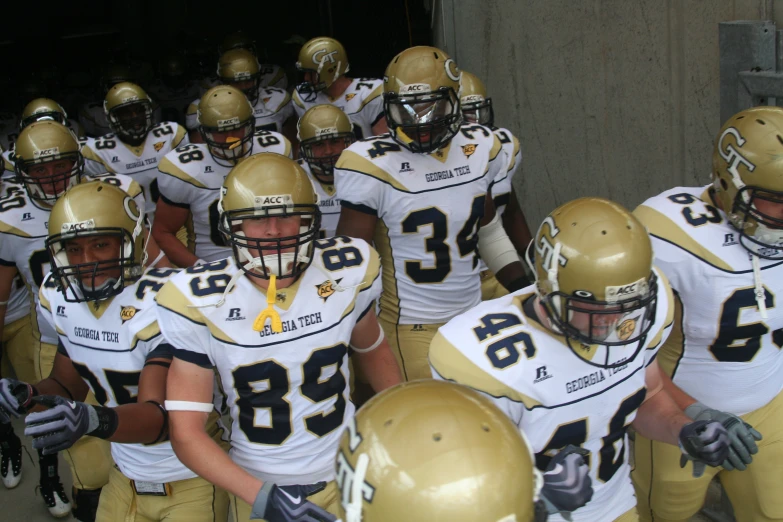 this is a group of football players in uniforms