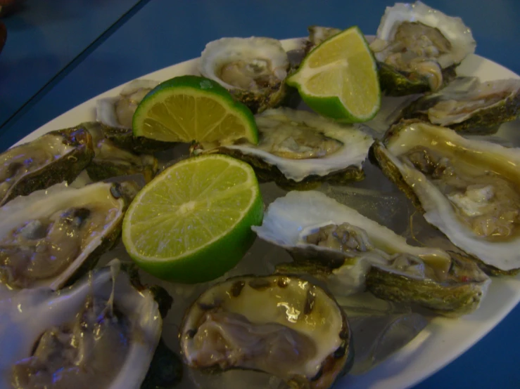 the oysters are prepared and ready to eat